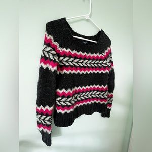 American Eagle Outfitters Extra Small Women’s Sweater, Gray and Pink
